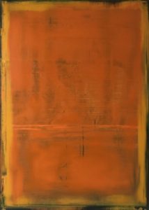 (c) Jana Dettmer, Orange the World, Öl auf Lwd.