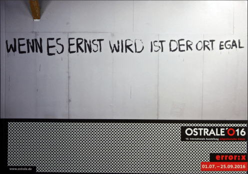 Ostrale’ o16  –  Error: X