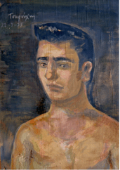 Yannis Tsarouchis. Portrait of a young man, painting.